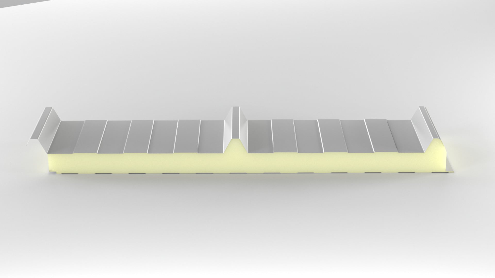 Tető Szendvicspanel 3 Bordás